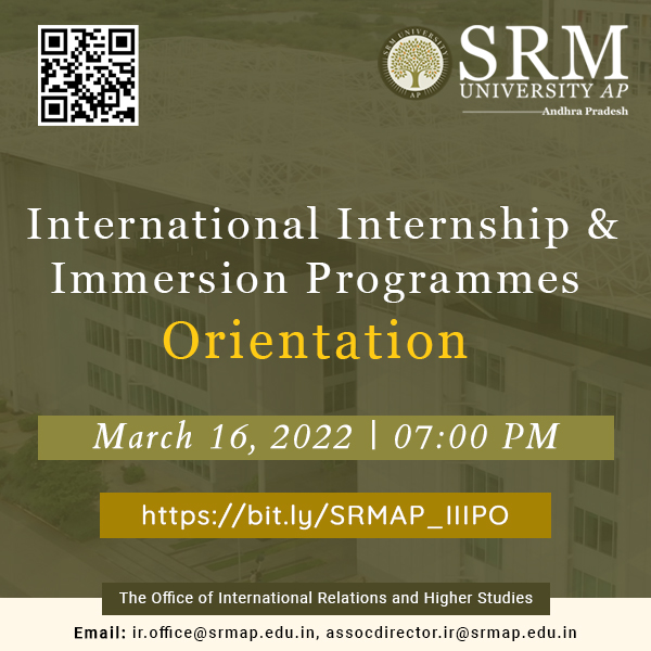 international internship and immersion programmes