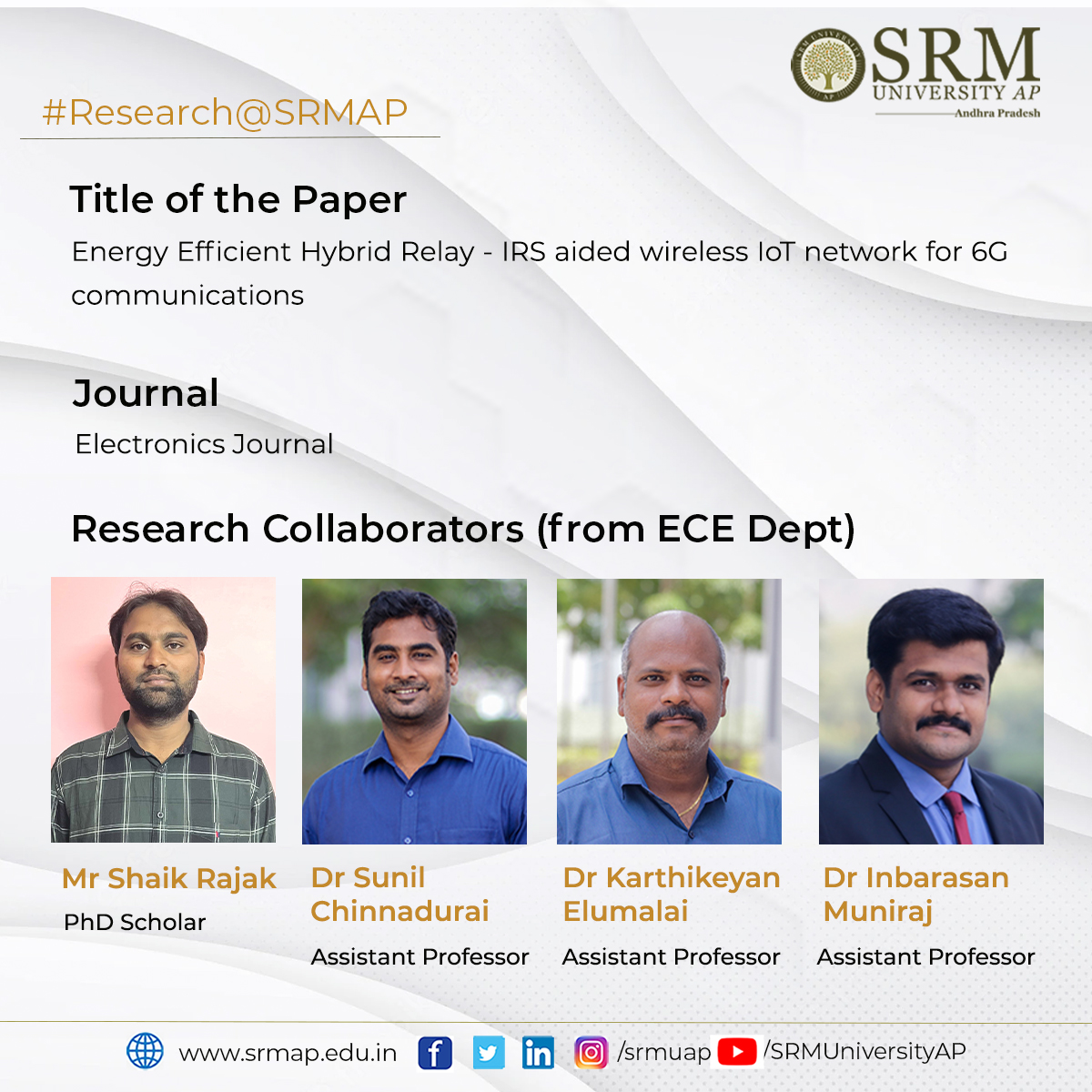 research news SRMAP