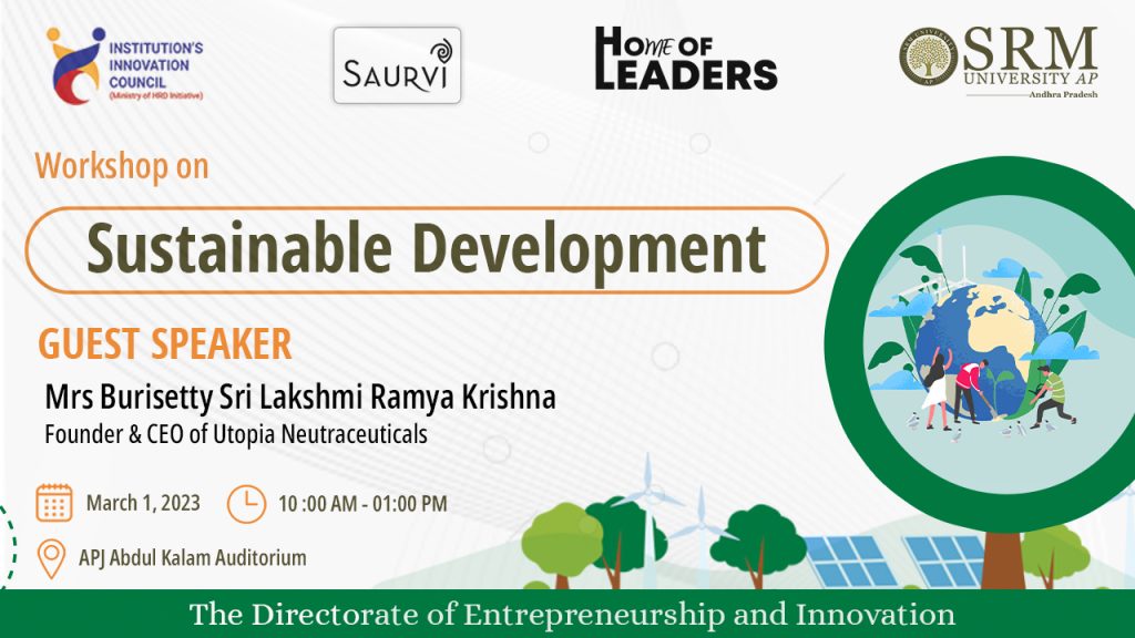 Strive for Sustainable Development with Saurvi | SRM University AP ...