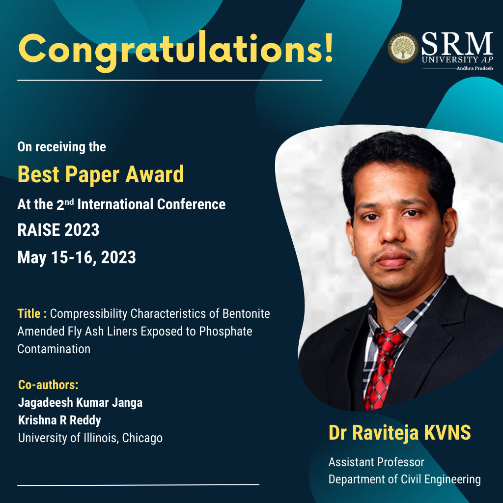 raviteja-best paper-award